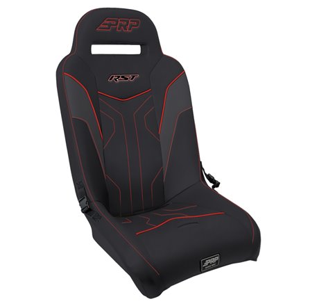 PRP Polaris RZR PRO XP/PRO R/Turbo R RST Suspension Seat- Black/Red