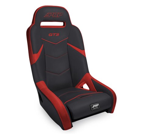 PRP GT3 Rear Suspension Seat- Black/Red