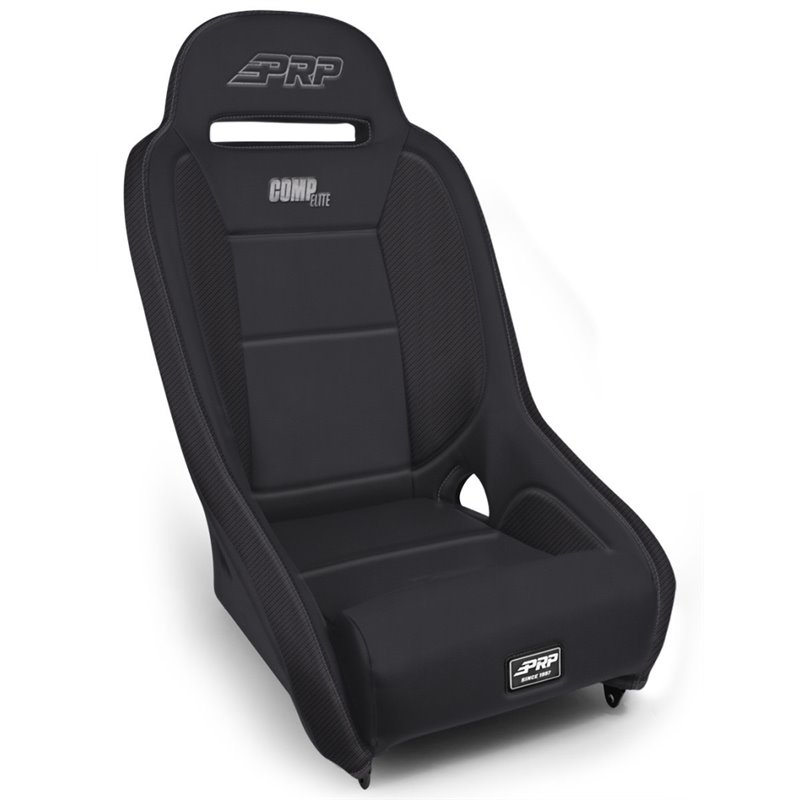 PRP Comp Elite Suspension Seat - Black Vinyl - Black