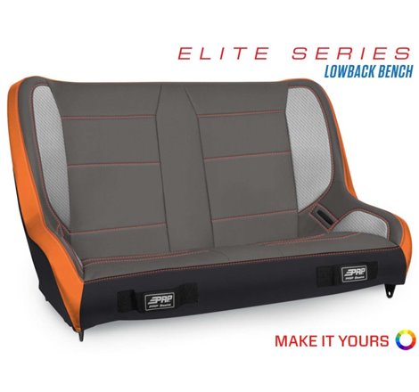 PRP Elite Series Low Back Rear Suspension Bench Seat (36-39In.)