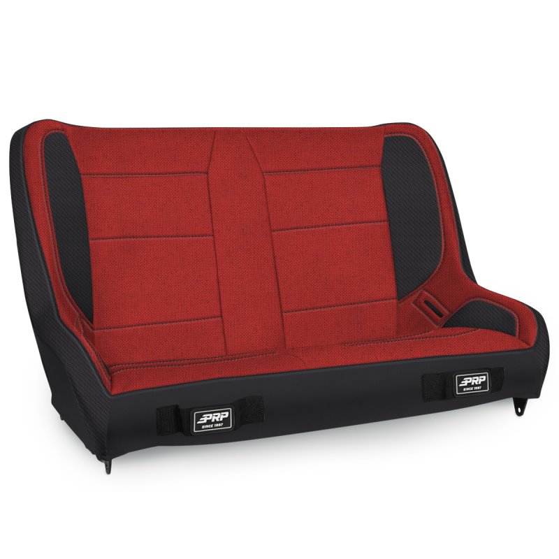 PRP Jeep CJ-7/Wrangler YJ Elite Series Rear Bench- Red