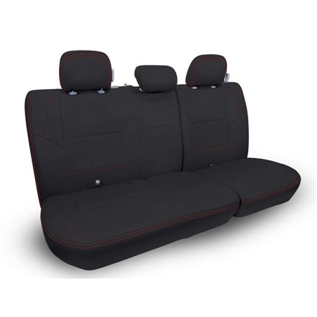 PRP 12-15 Toyota Tacoma Rear Bench Cover Double Cab - Black with Red Stitching