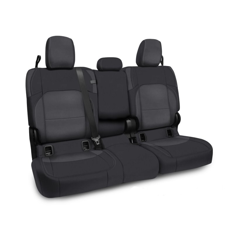 PRP 2020+ Jeep Gladiator JT Rear Bench Cover with Leather Interior - Black/Grey