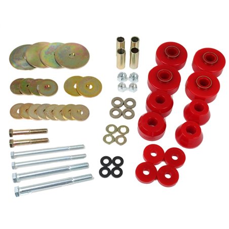 Energy Suspension 67-68 Chevrolet C-10 Pickup Red Body Mount Set