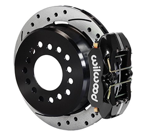 Wilwood Dynapro 12 Bolt Low-Pro Rear Kit w/ E-Brake 11in Drilled & slotted / 2.75-2.81in off - Black