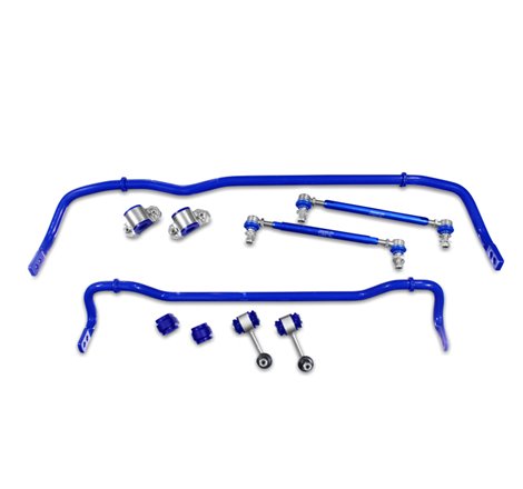 SuperPro 2015 Audi A3 TDI Prestige Front / Rear 24mm & 22mm Adjustable Sway Bar and End Link Kit