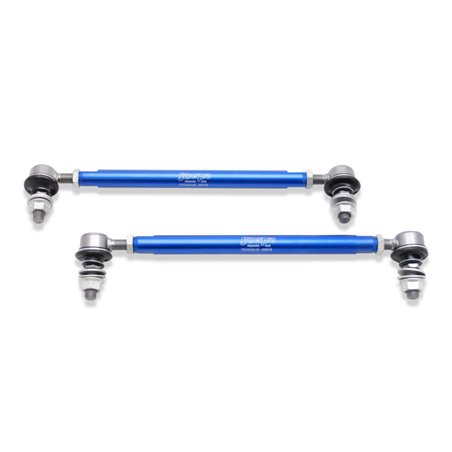 SuperPro 2018 Kia Stinger Base Front HD Adjustable End Link Set (12mm Studs 300mm-345mm)