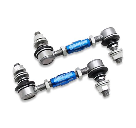 SuperPro 2018 Kia Stinger Base Rear HD Adjustable End Link Set (12mm Studs 125mm-145mm)