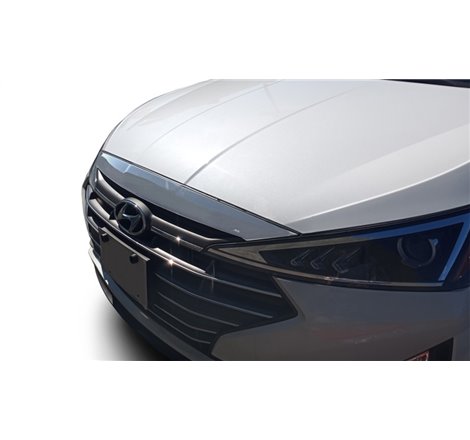 AVS 19-20 Hyundai Elantra Aeroskin Low Profile Hood Shield - Chrome