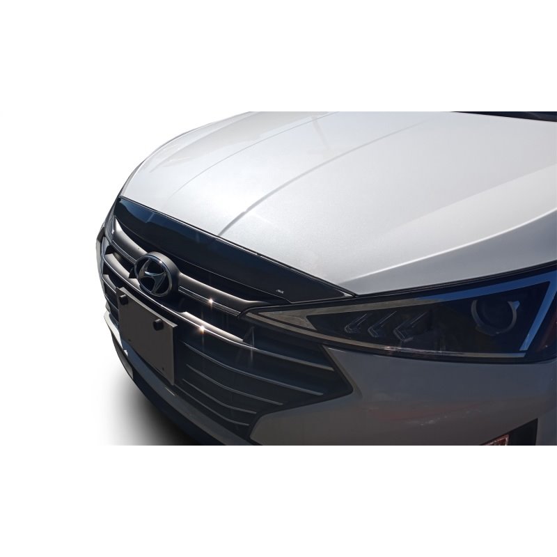 AVS 19-20 Hyundai Elantra Aeroskin Low Profile Hood Shield - Smoke