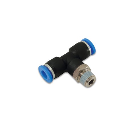 Vibrant Push Lock Vacuum Male Tee Fitting Tube OD 1/4in Male Thread 1/4in NPT