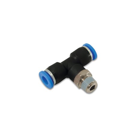 Vibrant Push Lock Vacuum Male Tee Fitting Tube OD 1/4in Male Thread 1/4in NPT