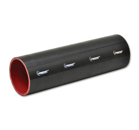 Vibrant Silicone Straight Hose Coupler 0.875in ID x 12.00in Long - Gloss Black