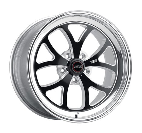 Weld S76 18x9 / 5x115 BP / 6.1in. BS Black Wheel (High Pad) - Non-Beadlock