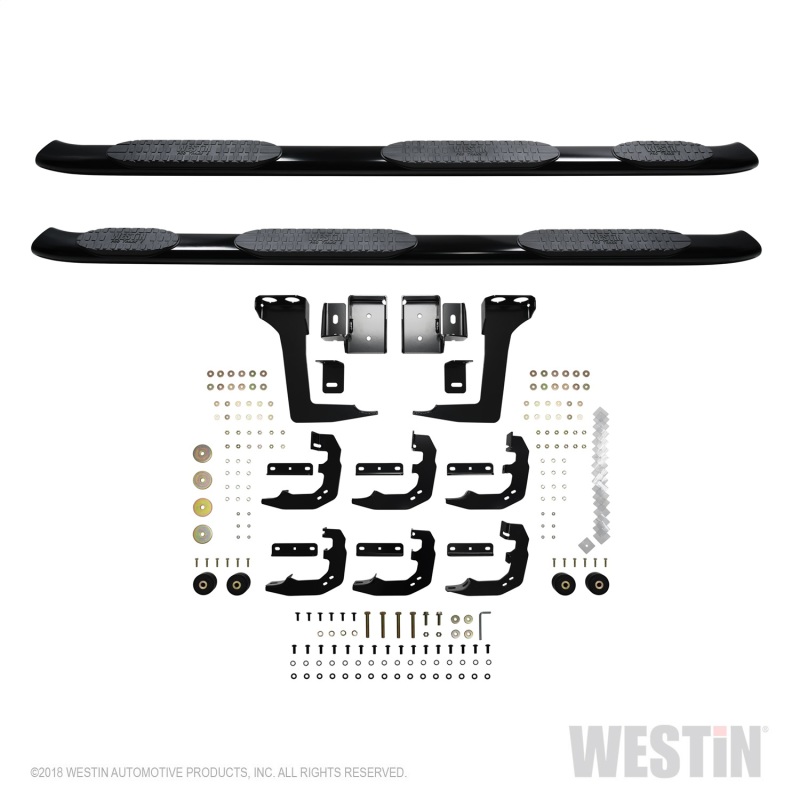 Westin 19-22 RAM 1500 CC 5ft7in. Bed (Excl. Classic) PRO TRAXX 5 W2W Oval Nerf Step Bars - Black