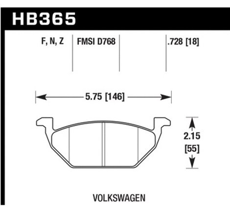 Hawk HPS 5.0 Street Brake Pads - Front