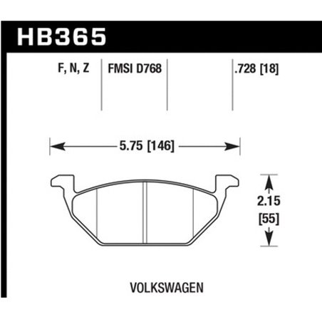 Hawk HPS 5.0 Street Brake Pads - Front