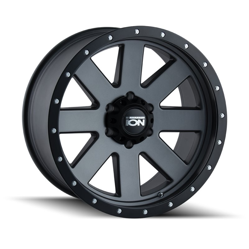 ION Type 134 20x10 / 6x135 BP / -19mm Offset / 87mm Hub Matte Gunmetal/Black Beadlock Wheel