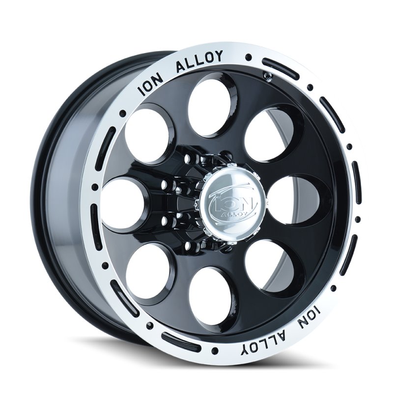 ION Type 174 15x10 / 5x120.65 BP / -38mm Offset / 83.82mm Hub Black/Machined Wheel