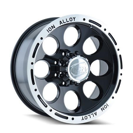 ION Type 174 15x10 / 5x114.3 BP / -38mm Offset / 83.82mm Hub Black/Machined Wheel