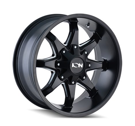 ION Type 181 20x12 / 6x135 BP / -44mm Offset / 106mm Hub Satin Black/Milled Spokes Wheel