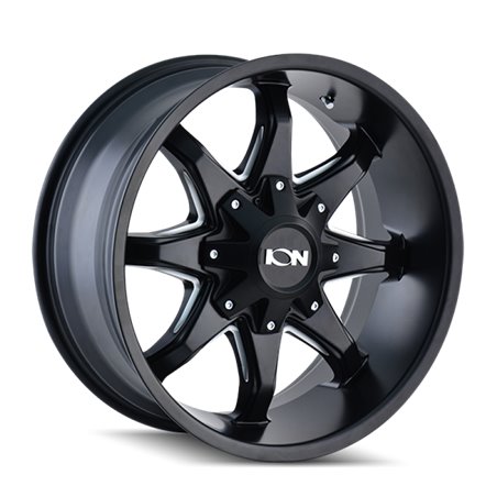 ION Type 181 20x12 / 6x135 BP / -44mm Offset / 106mm Hub Satin Black/Milled Spokes Wheel