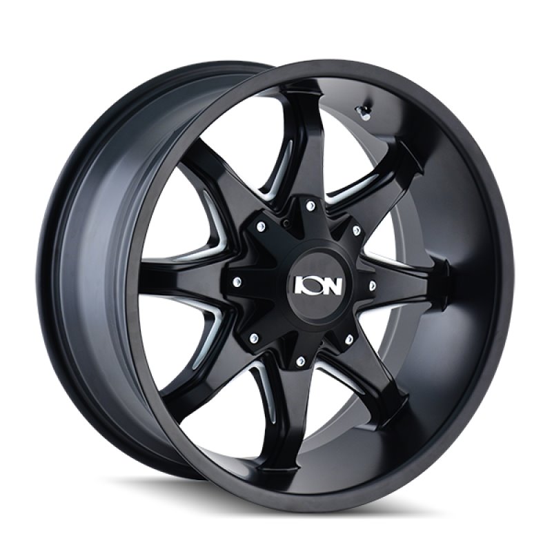 ION Type 181 20x12 / 8x165.1 BP / -44mm Offset / 130.8mm Hub Satin Black/Milled Spokes Wheel