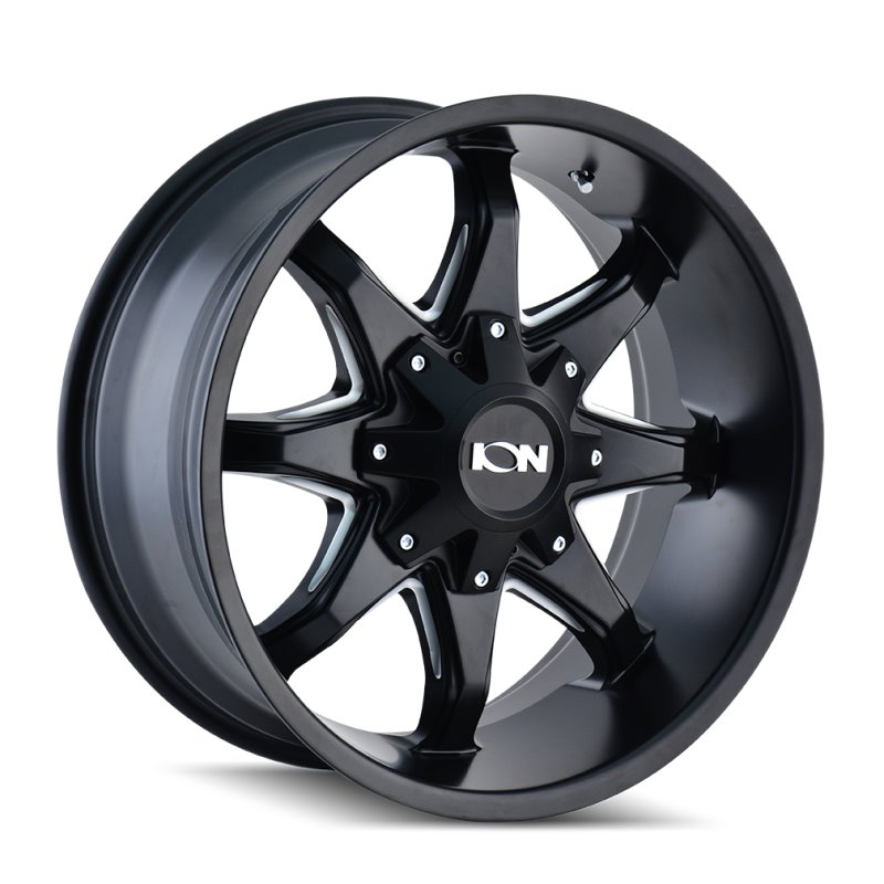 ION Type 181 20x9 / 5x127 BP / 0mm Offset / 87mm Hub Satin Black/Milled Spokes Wheel