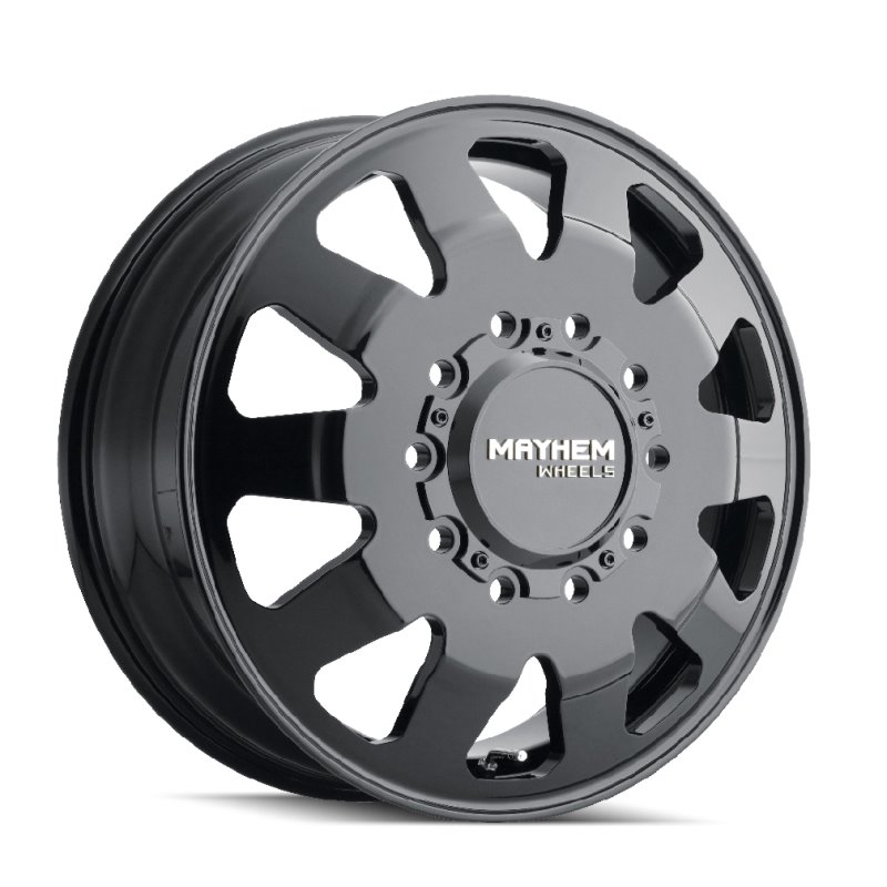 Mayhem 8181 Challenger Dually 22x8.25 / 10x285 BP / 169mm Offset / 220.1mm Hub Full Black Wheel