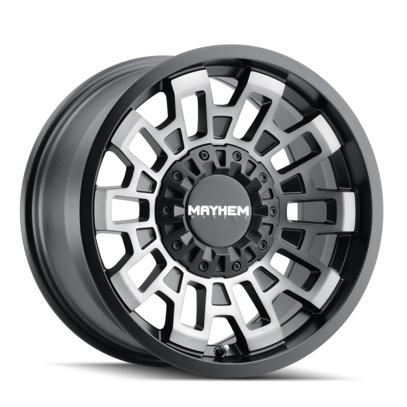 Mayhem 8113 Cortex 20x10 / 5x139.7 BP / -19mm Offset / 110mm Hub Matte Black w/ Dark Tint Wheel