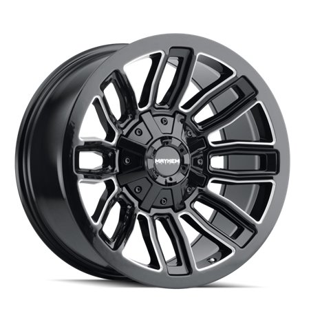 Mayhem 8108 Decoy 20x10 / 8x180 BP / -19mm Offset / 124.1mm Hub Black w/ Milled Spokes Wheel