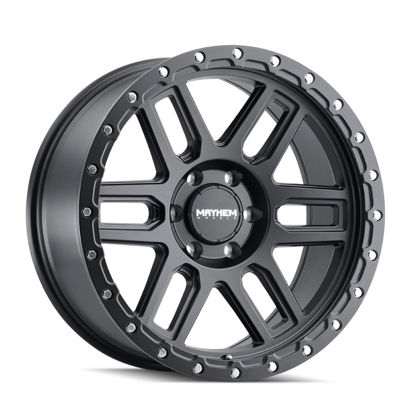 Mayhem 8304 Delta 20x9 / 8x165.1 BP / -12mm Offset / 125.2mm Hub Matte Black Wheel