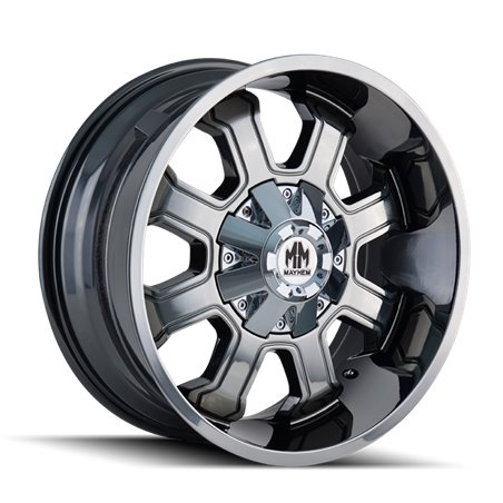 Mayhem 8103 Fierce 20x10 / 8x165.1 BP / -19mm Offset / 130.8mm Hub Chrome Wheel