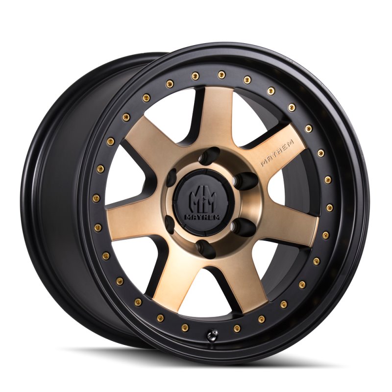 Mayhem 8300 Prodigy 18x9 / 6x135 BP / 0mm Offset / 87.1mm Hub Matte Black w/ Bronze Tint Wheel