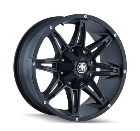 Mayhem 8090 Rampage 17x9 / 8x165.1 BP / -12mm Offset / 130.8mm Hub Matte Black Wheel