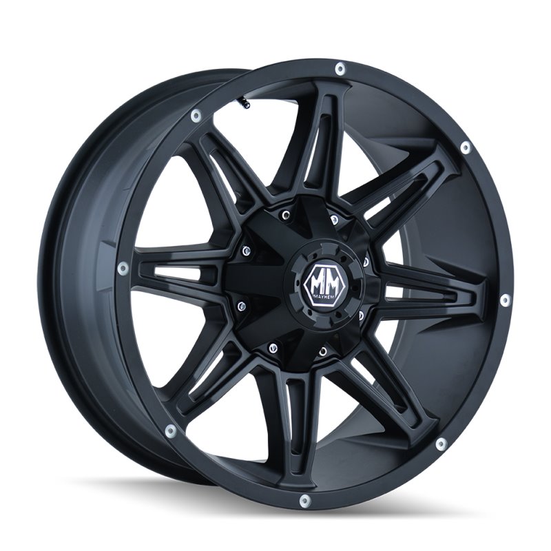 Mayhem 8090 Rampage 18x9 / 8x165.1 BP / -12mm Offset / 130.8mm Hub Matte Black Wheel