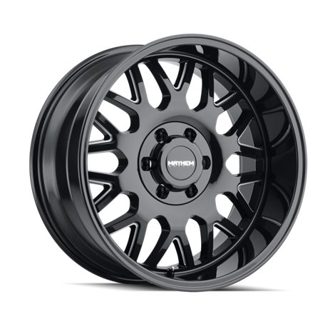 Mayhem 8110 Tripwire 20x10 / 8x165.1 BP / -19mm Offset / 130.8mm Hub Black w/ Milled Spokes Wheel