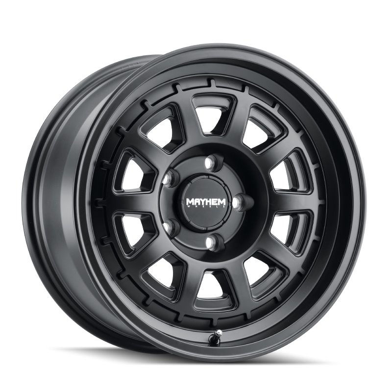 Mayhem 8303 Voyager 17x8.5 / 8x165.1 BP / 0mm Offset / 125.2mm Hub Matte Black Wheel