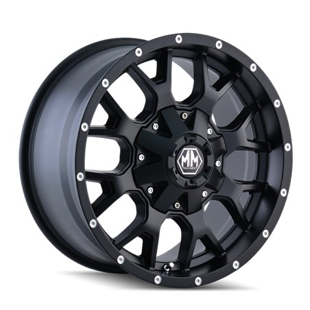 Mayhem 8015 Warrior 22x12 / 8x165.1 BP / -44mm Offset / 130.8mm Hub Matte Black Wheel