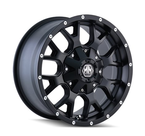 Mayhem 8015 Warrior 17x9 / 8x165.1 BP / -12mm Offset / 130.8mm Hub Matte Black Wheel