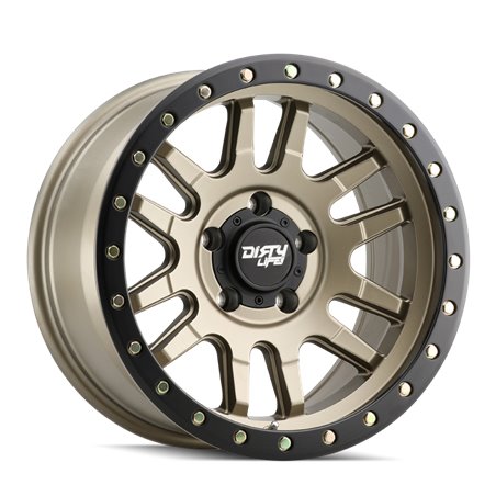 Dirty Life 9309 Canyon Pro 17x9/6x139.7 BP/-12mm Offset/106mm Hub Satin Gold Wheel - Beadlock