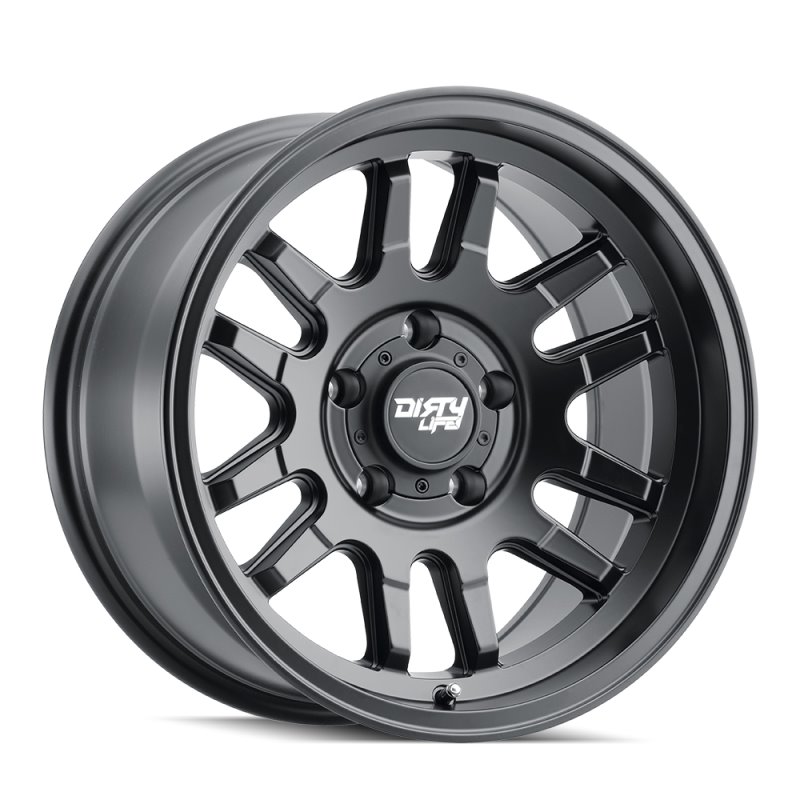 Dirty Life 9310 Canyon 17x9 / 6x139.7 BP / -12mm Offset / 106mm Hub Matte Black Wheel