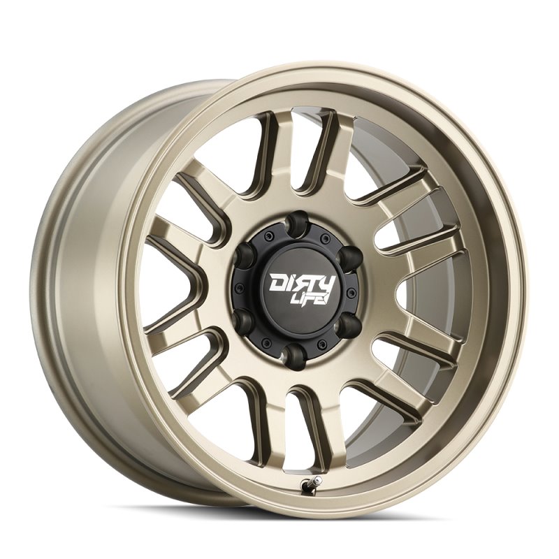 Dirty Life 9310 Canyon 17x9 / 6x139.7 BP / -12mm Offset / 106mm Hub Satin Gold Wheel