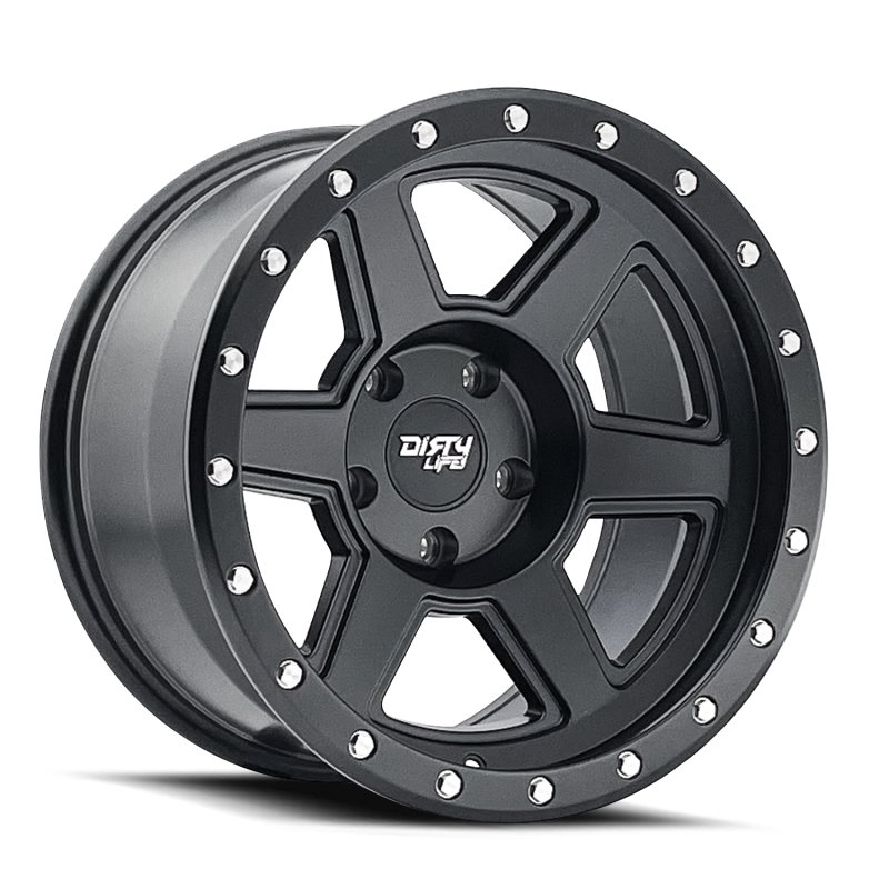 Dirty Life 9315 Compound 17x9 / 6x139.7 BP / -12mm Offset / 106mm Hub Matte Black Wheel