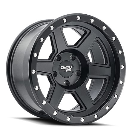 Dirty Life 9315 Compound 17x9 / 6x139.7 BP / -12mm Offset / 106mm Hub Matte Black Wheel