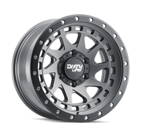 Dirty Life 9311 Enigma Pro 17x9/8x165.1 BP/-12mm Offset/130.8mm Hub Satin Graphite Wheel - Beadlock