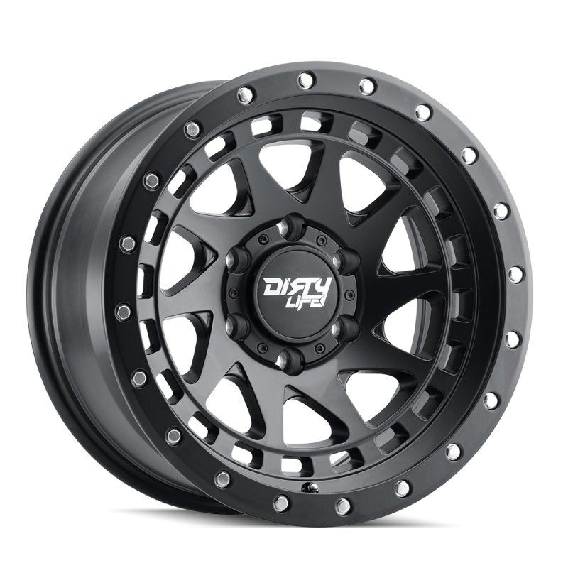 Dirty Life 9311 Enigma Pro 17x9/5x139.7 BP/-38mm Offset/108.1mm Hub Matte Blk Wheel w/Simu. Ring