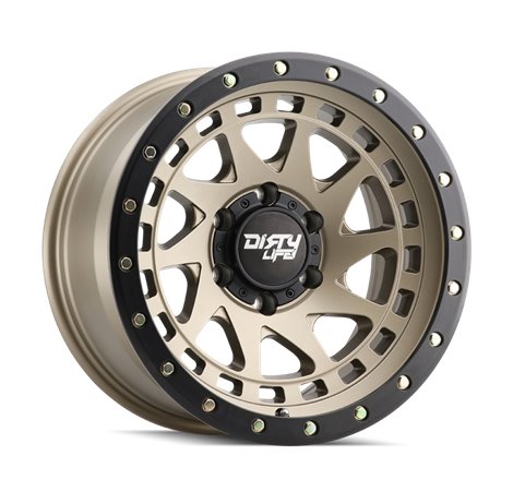 Dirty Life 9311 Enigma Pro 17x9/8x170 BP/-12mm Offset/130.8mm Hub Satin Gold Wheel - Beadlock