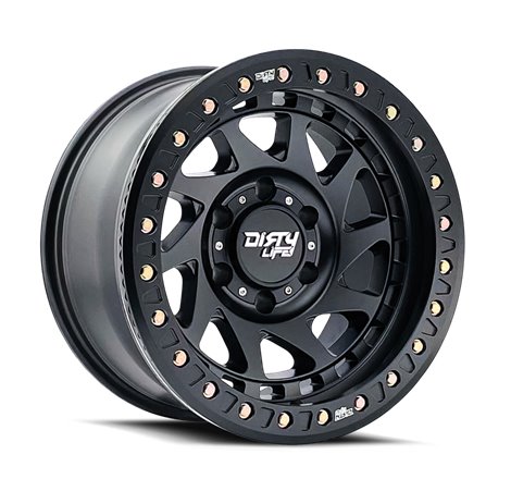 Dirty Life 9313 Enigma Race 17x9 / 8x165.1 BP / -12mm Offset / 130.8mm Hub Matte Black Wheel