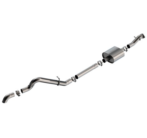 Borla 21-22 Ford Bronco 2.3L 2DR/4DR T-304 Stainless Steel Cat-Back Touring Exhaust - Brushed